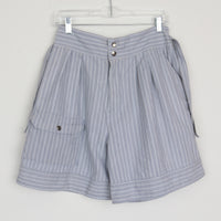 Ramie/Cotton Stripe Shorts
