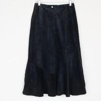Black Suede Maxi Skirt