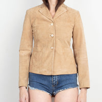 Tan Suede Jacket XS