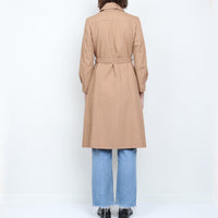 70s Tan Trench Coat S