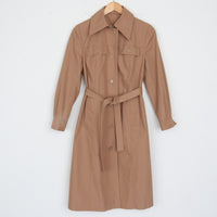 70s Tan Trench Coat S