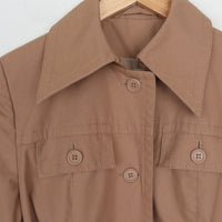 70s Tan Trench Coat S