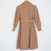 70s Tan Trench Coat S