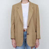 Tan 100% Wool Blazer