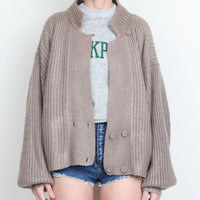 Taupe Cardigan XL