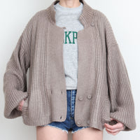 Taupe Cardigan XL