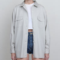 90s Oversize Taupe Shirt