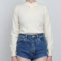 Ivory Lambswool/Angora Sweater S