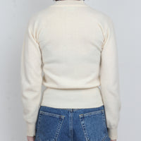 Ivory Lambswool/Angora Sweater S