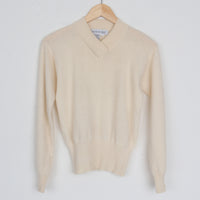 Ivory Lambswool/Angora Sweater S