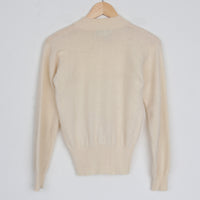 Ivory Lambswool/Angora Sweater S