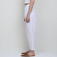 White Cotton/Linen Pants