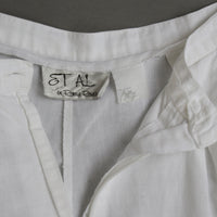 White Cotton/Linen Pants