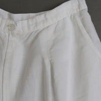 White Cotton/Linen Pants