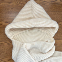 White Hooded Scarf