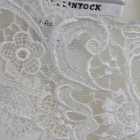 White Lace Bib Blouse