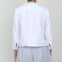 White Linen Top