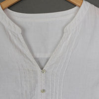 White Linen Top