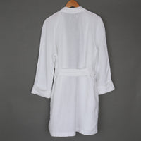 White 100% Linen Robe