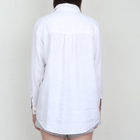 White 100% Linen Shirt