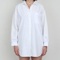 White Cotton Oversize Shirt