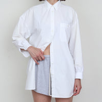 White Cotton Oversize Shirt
