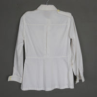 70s White Safari Jacket XS