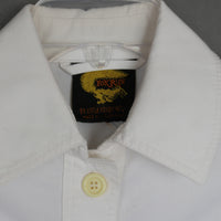 70s White Safari Jacket XS