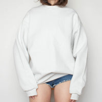 White Cotton Sweatshirt