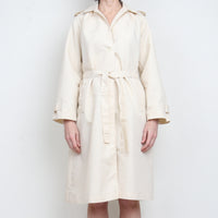 70s Cream Trench Coat