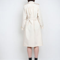 70s Cream Trench Coat