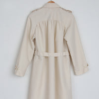 70s Cream Trench Coat