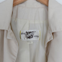 70s Cream Trench Coat