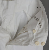 1930s White Cotton Navy Sailor Pants S/M
