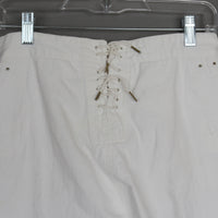 1930s White Cotton Navy Sailor Pants S/M