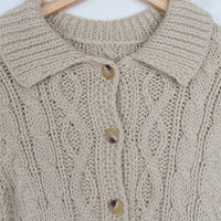 Aran Wool Cardigan S/M