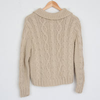 Aran Wool Cardigan S/M