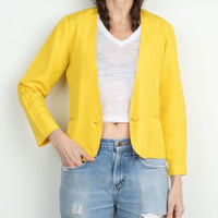 Yellow Silk Jacket