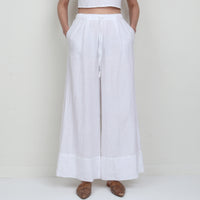 100% Linen Wide Leg Pants