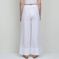 100% Linen Wide Leg Pants