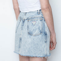 80s Acid Denim Skirt (S)