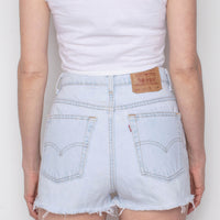 Bleached Levis Denim Shorts (S/M)