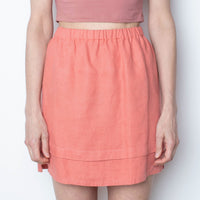 Rose Linen Skirt