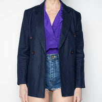 Double Breasted Silk Blouse