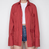 Rust Cotton Button-Down (M/L)