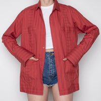 Rust Cotton Button-Down (M/L)