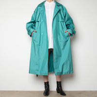 80s Teal Trench Coat