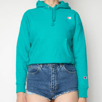 80s Turquoise Champion Hoodie