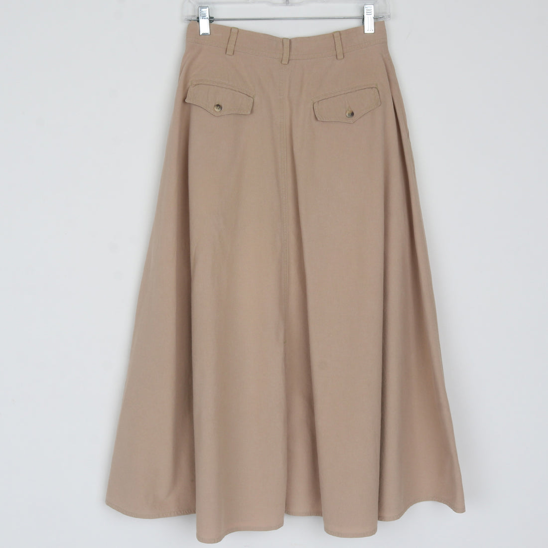 Tan Cotton Maxi Skirt