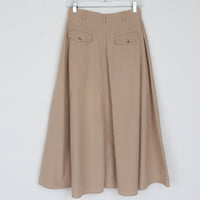 Tan Cotton Maxi Skirt
